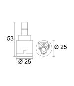 Cartuccia per miscelatori Frattini R8006