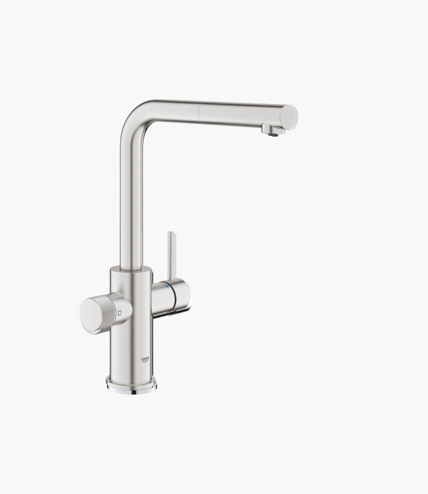 Grohe Blue Pure Minta Rubinetto Filtrante con Doccetta Estraibile Cromo Spazzolato