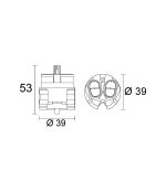 Cartuccia Ceramica n.166 Rub. Ideal Standard Serie Alfiere