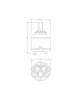 Cartuccia Ceramica n.073 Rub. Hydroplast G47