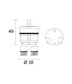 Cartuccia Ceramica n.123 Rub. Stella Serie Foster