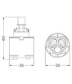 Cartuccia Ceramica n.069 Rub. Hydroplast G35