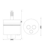 Cartuccia Ceramica n.015 Rub. Raf Modello Unificato X262