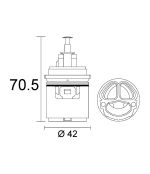 Cartuccia Ceramica n.109 Rub. KWC Lavabo e Lavello