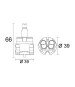 Cartuccia Ceramica n.057 Rub. Ideal Standard 0962716