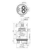 Cartuccia Ceramica n.066 Rub. Kerox Mix K42D